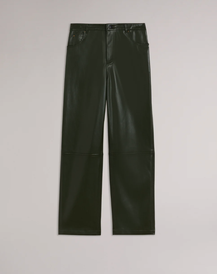 Spicy Thoughts Vegan Leather Straight Leg Pants - Women's Boutique Clothing  & Trendy Fashion