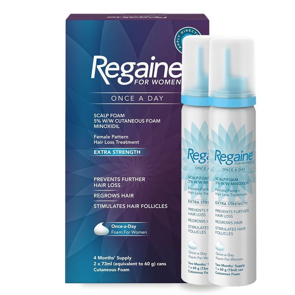 Regaine for Women, Hair Growth & Prevents further Hair Loss, Scalp Foam, with Minoxidil, 4 Months’ Supply , 2 x 73ml