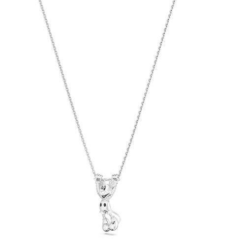 Mickey Mouse Crystal Pendant Necklace