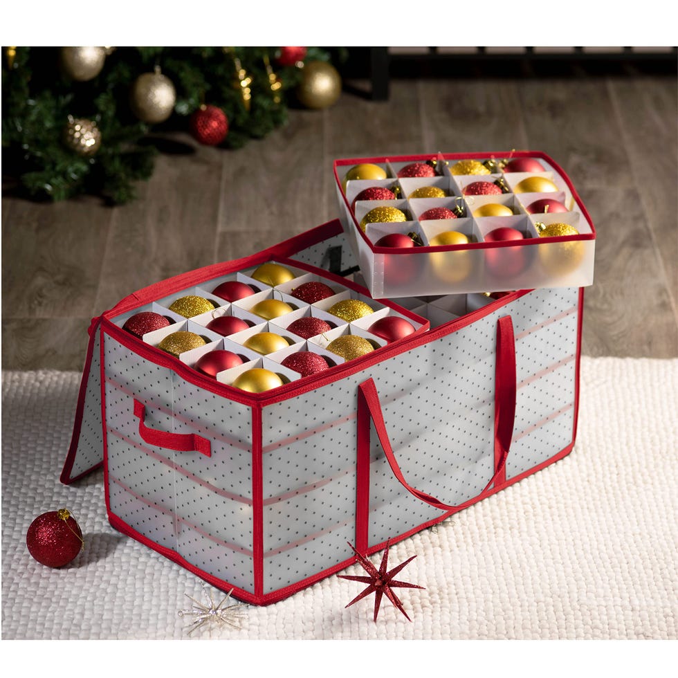 128-Ornament Storage Box 