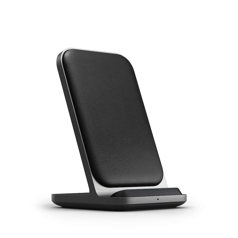 Base Station Leather Wireless Charging Stand