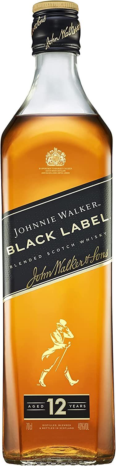 Black label, Whisky escocés blended 12 años, 700 ml