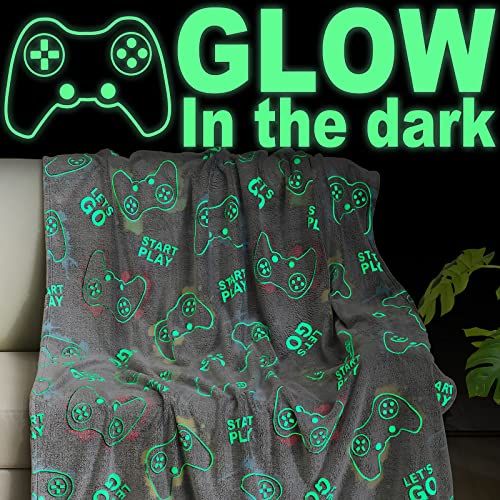 Glow in the Dark Game Controller Blanket