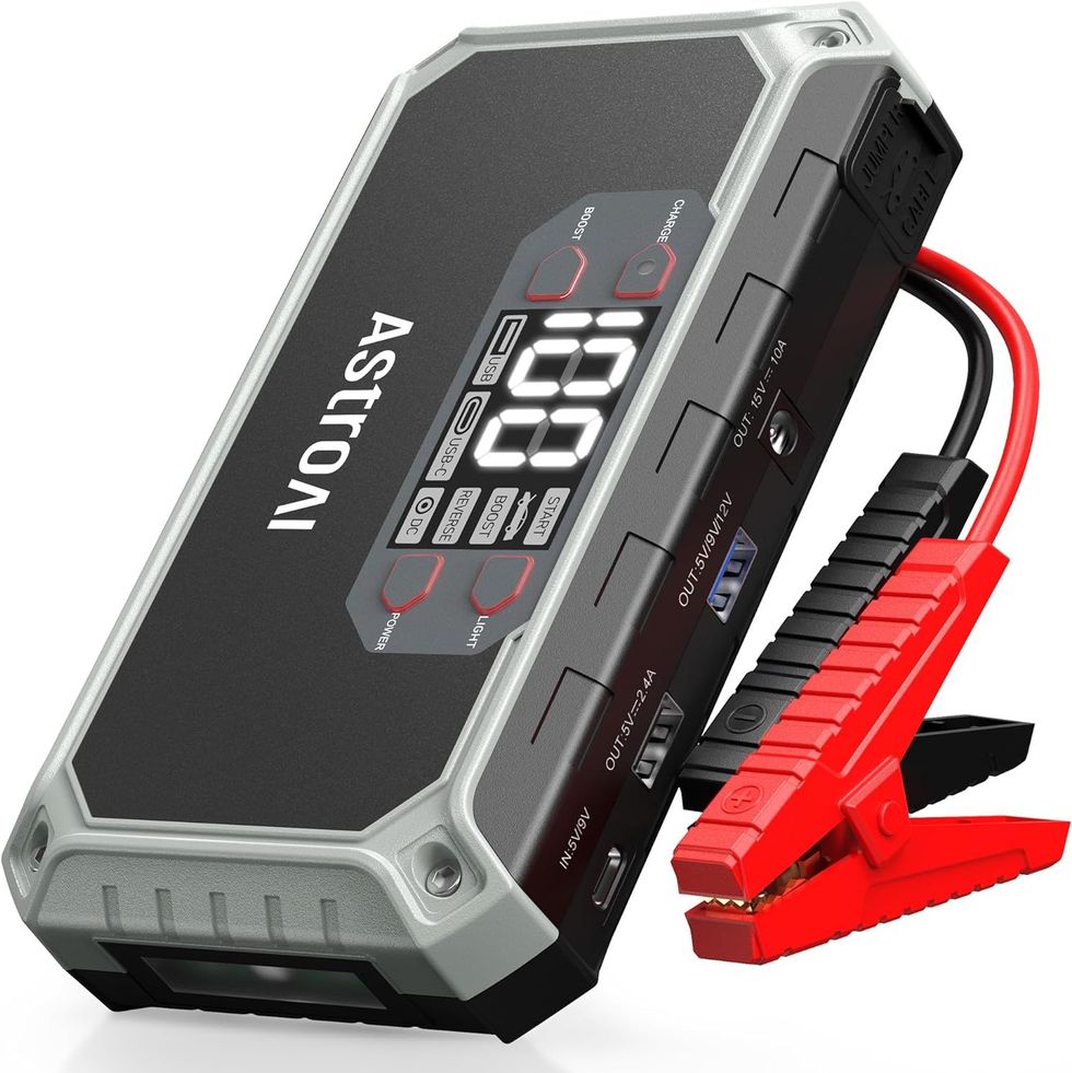 Car BOOSTER Emergency JUMP STARTER Portable in your Mini + POWER BANK for  Planes