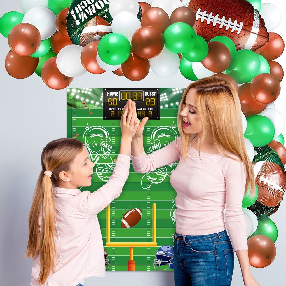 Pin the Football on the Goalpost Super Bowl Party Game 