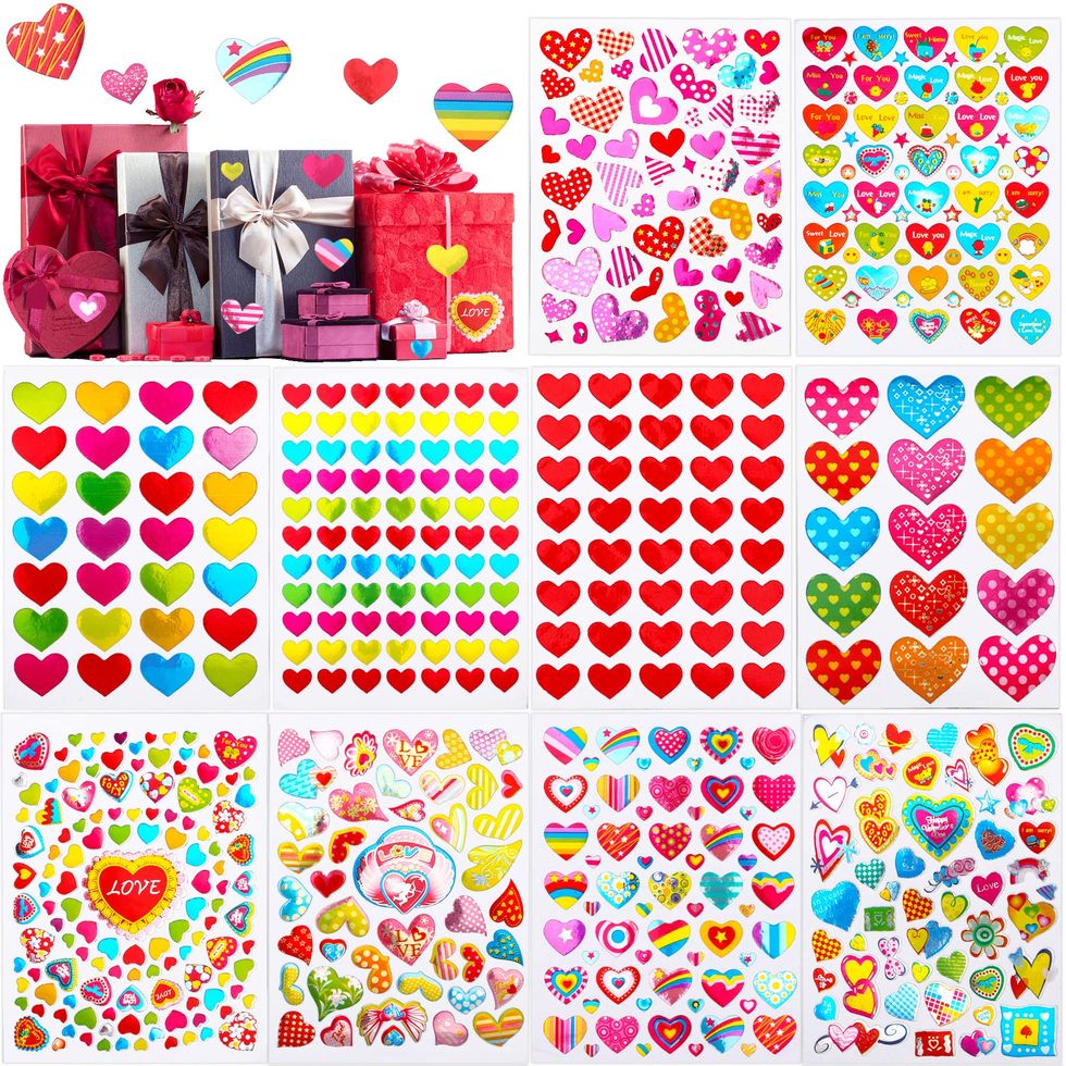 Valentine Stickers for Boys Valentine Day Stickers for Kids Stickers  Heart-Shaped Stickers Valentine's Stickers Day Stickers Stickers Gift