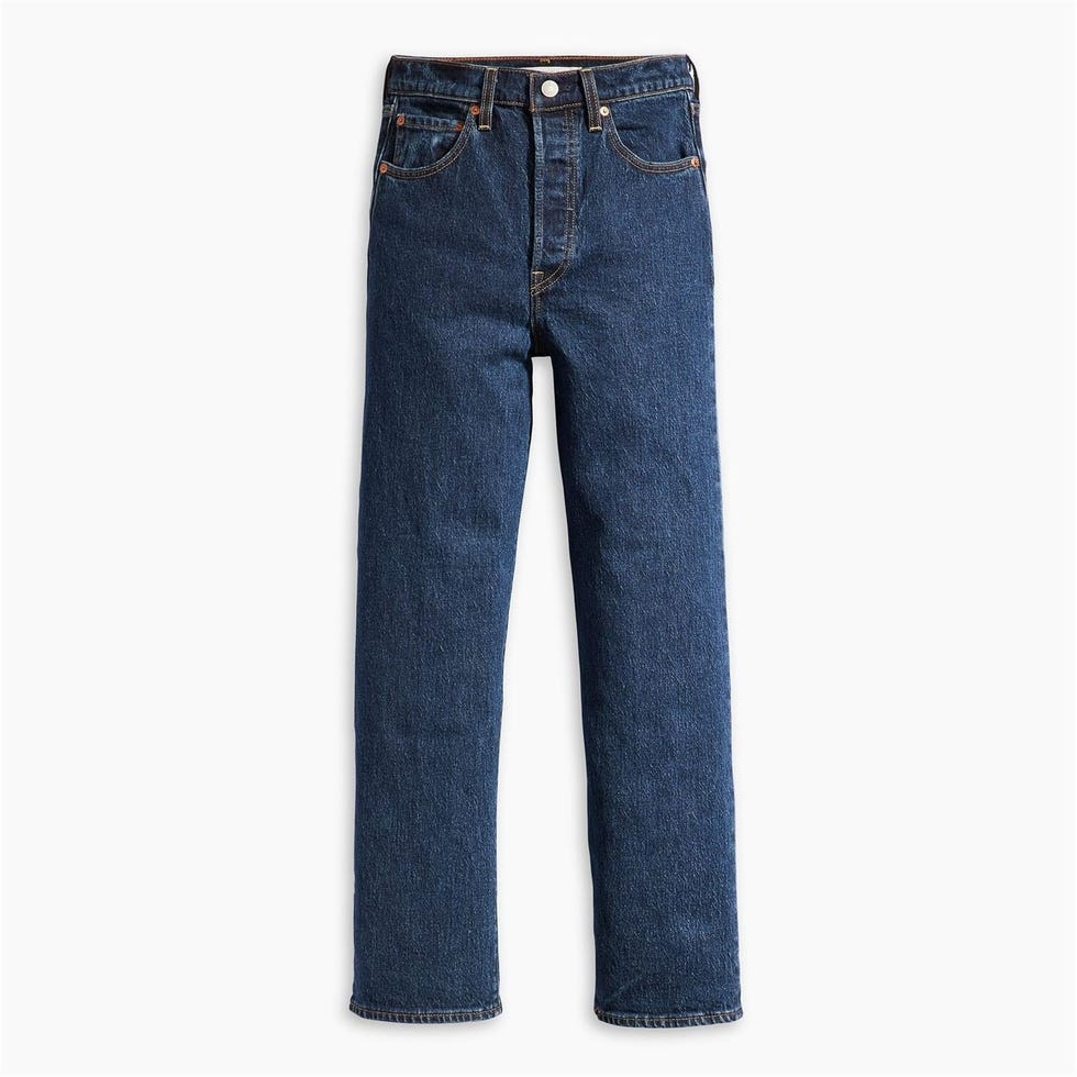 Levi's Ribcage Straight Ankle azul índigo