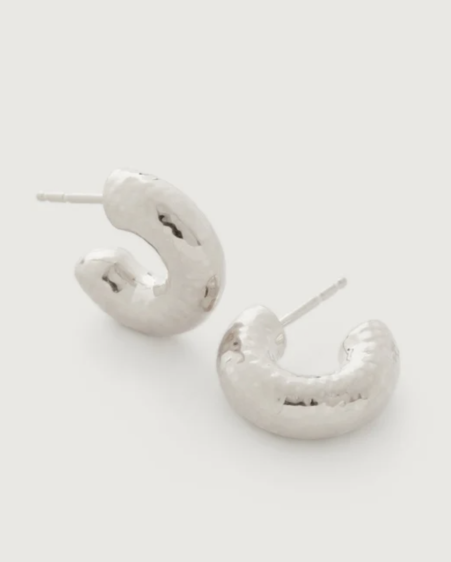 Siren muse chunky small hoop earrings