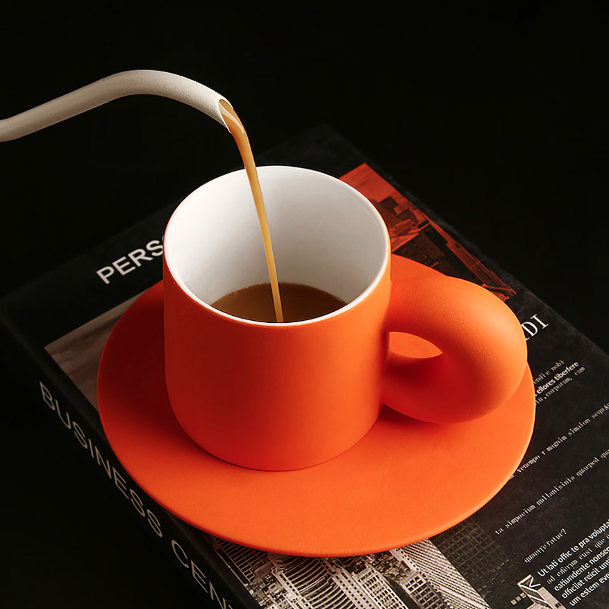 Finetone Espresso Mug with Saucer