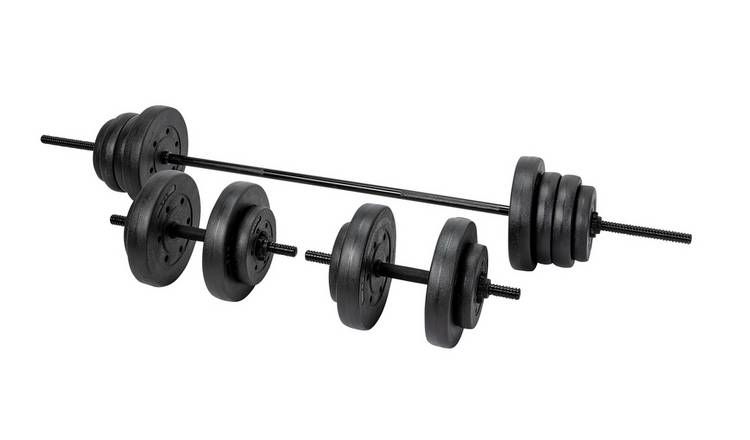 Barbell and dumbbell weight set - 50kg