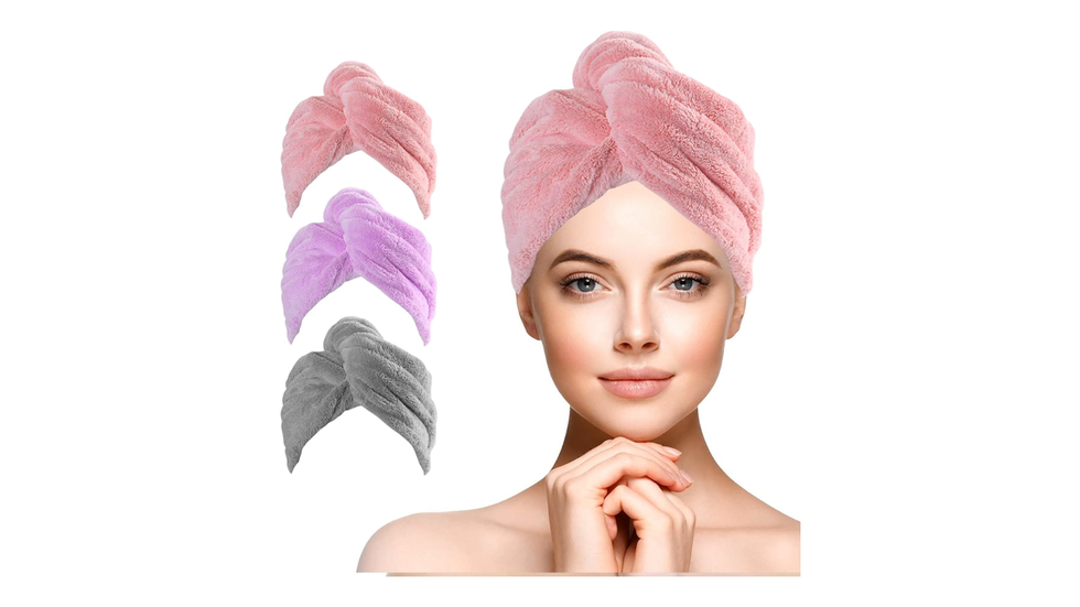 Fascia turbante per capelli: set da 3 pezzi