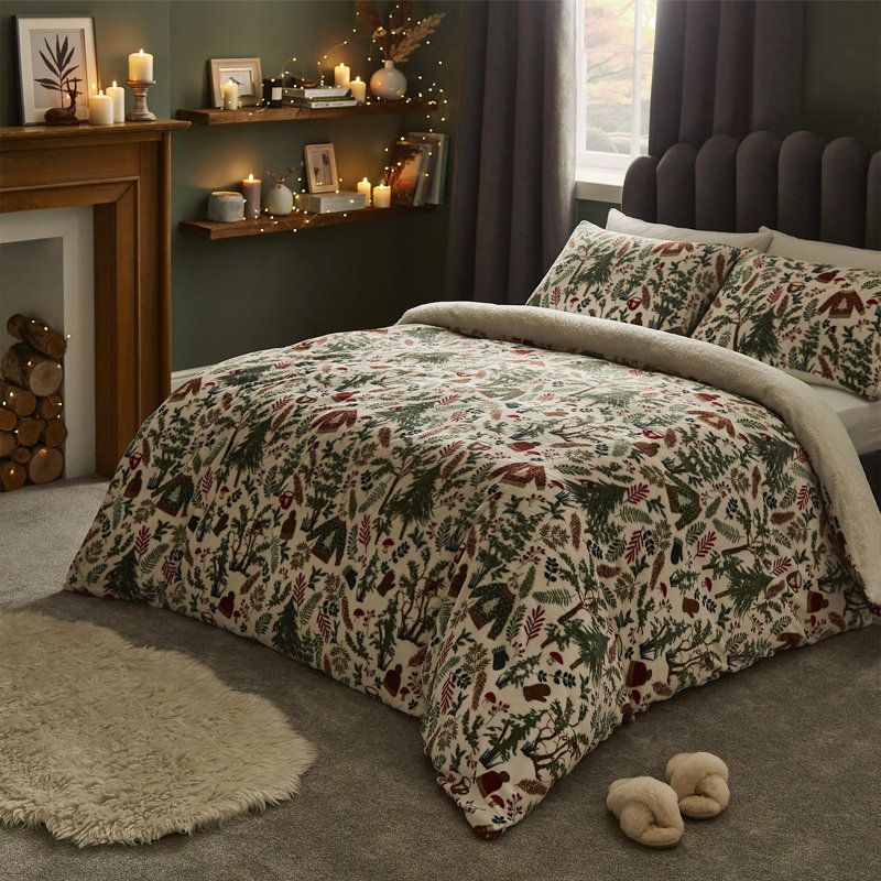 Cosy penguin discount fleece duvet set