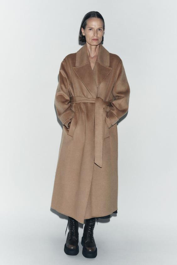 ZW Collection Double-Faced Wool Blend Coat