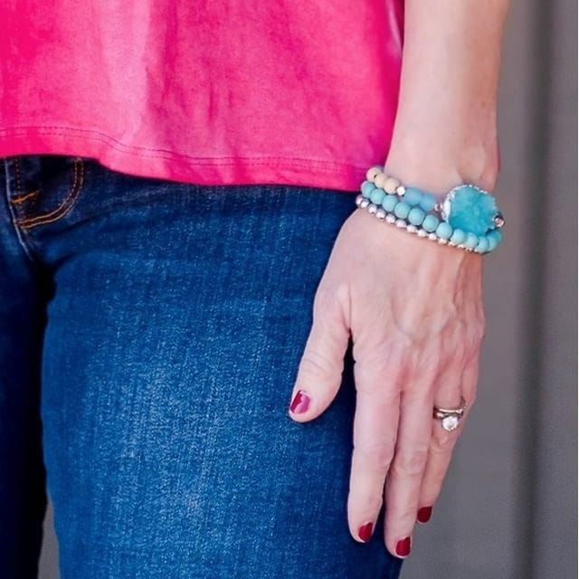 The Pioneer Woman Silver-Tone and Semi-Precious Bracelet Set