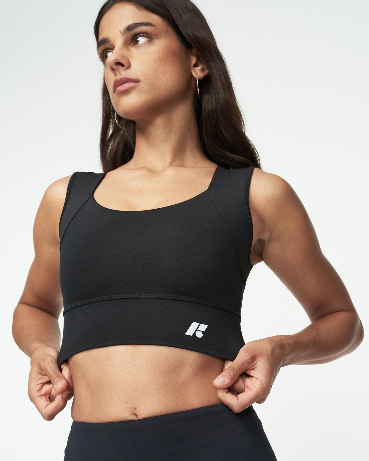 Long sports bra sales top