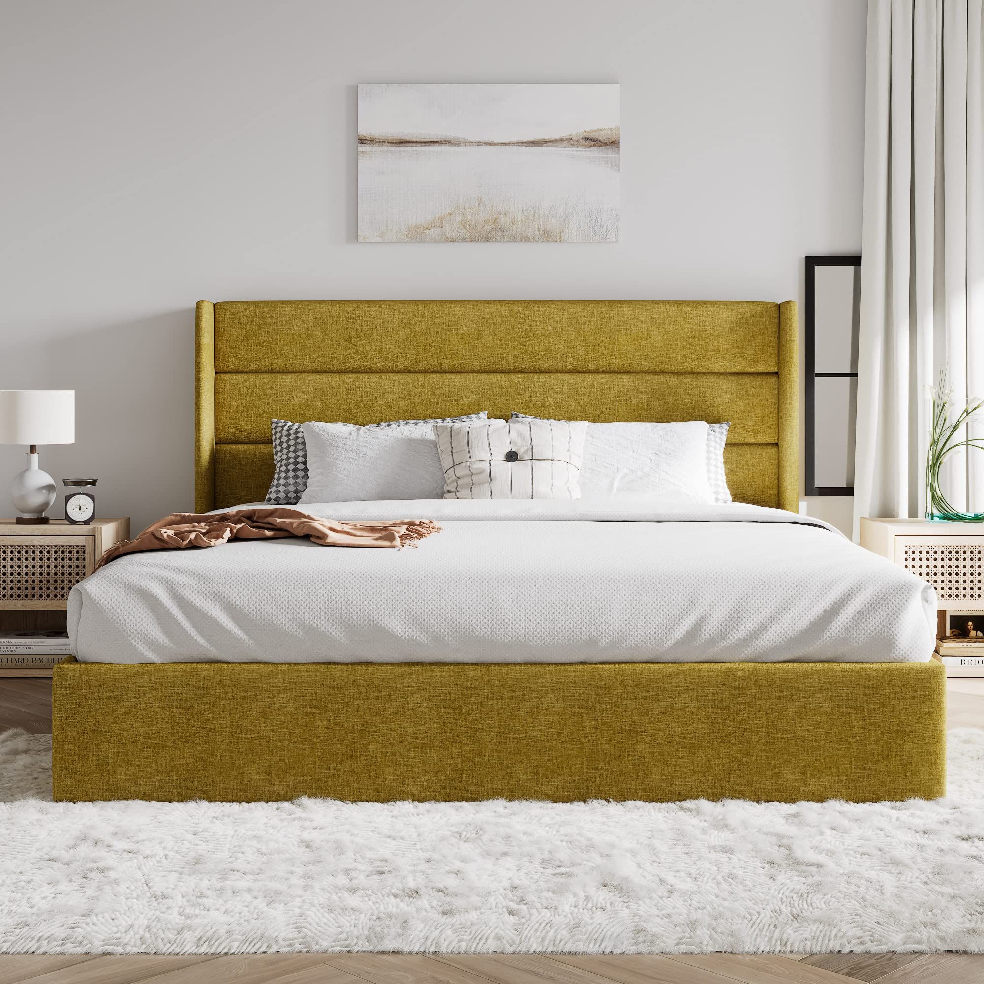 13 Best Upholstered Bed Frames Of 2024