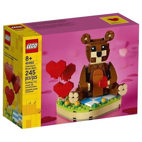 LEGO Valentine’s Brown Bear 
