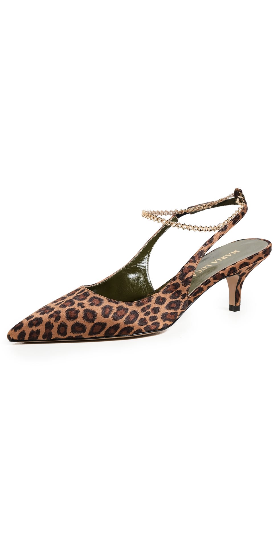 Galatea Gold Chain Anklet Slingbacks