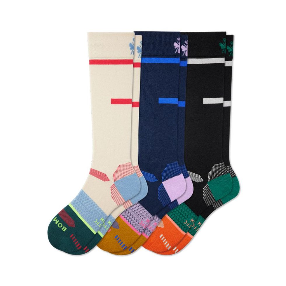 Zero-Cushion Merino Wool Blend Ski & Snowboard Sock 3-Pack