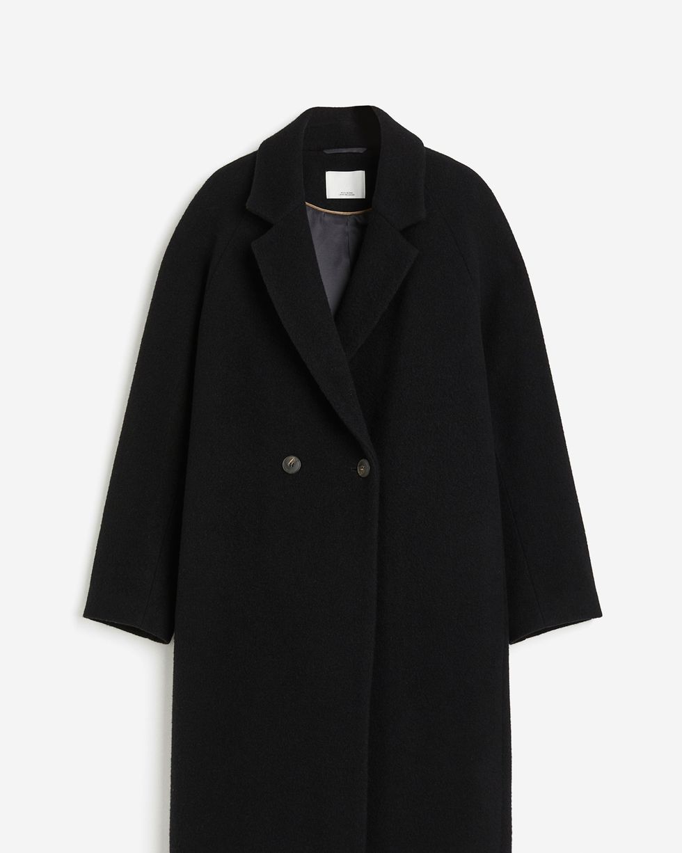 Double-Breasted Wool-Blend Coat