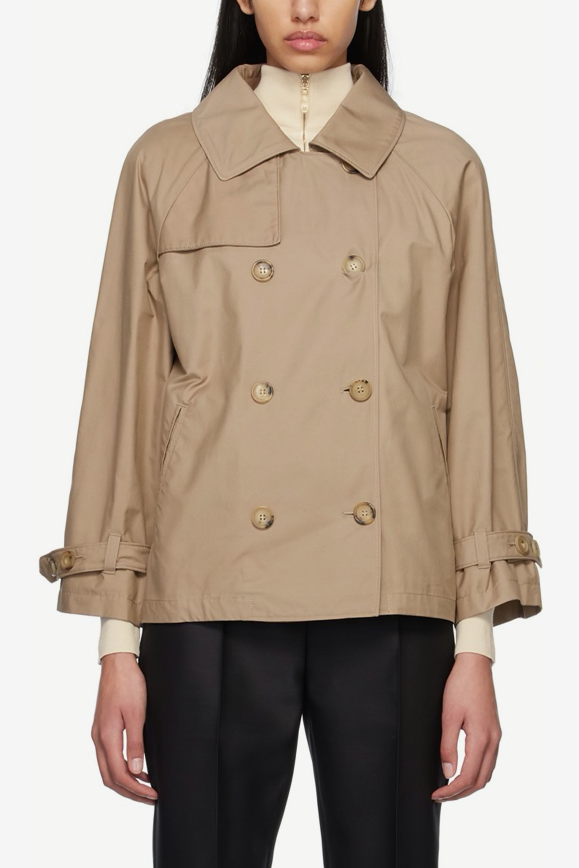 Short trench sales coat jacket