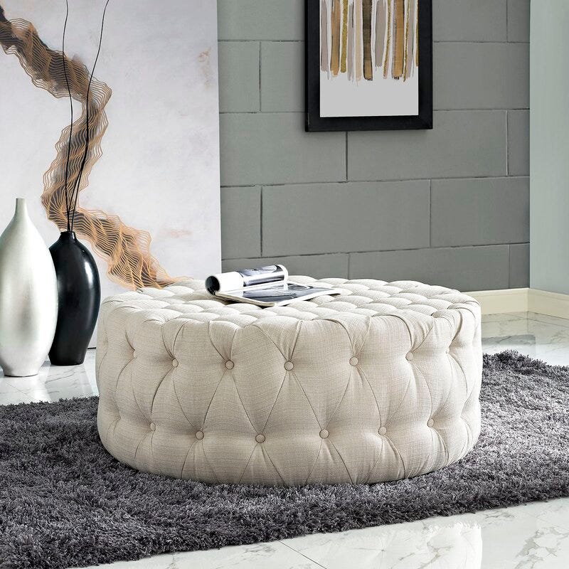 amour cocktail ottoman