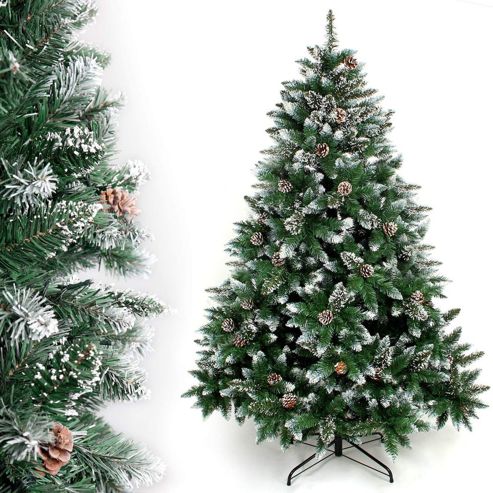 Árbol de Navidad nevado