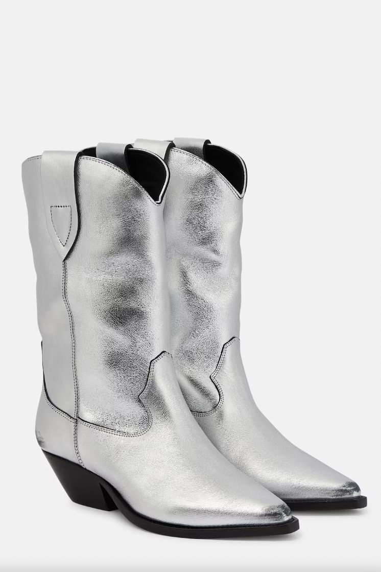 Silver boots size 10 on sale