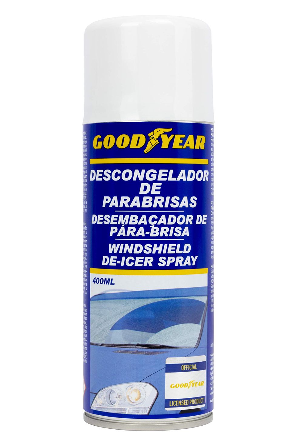 Spray Descongelador de Hielo y Escarcha de Parabrisas Goodyear 400 ml