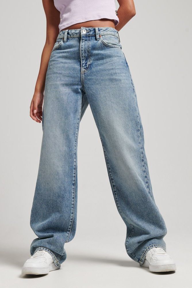 Organic cotton wide leg jeans