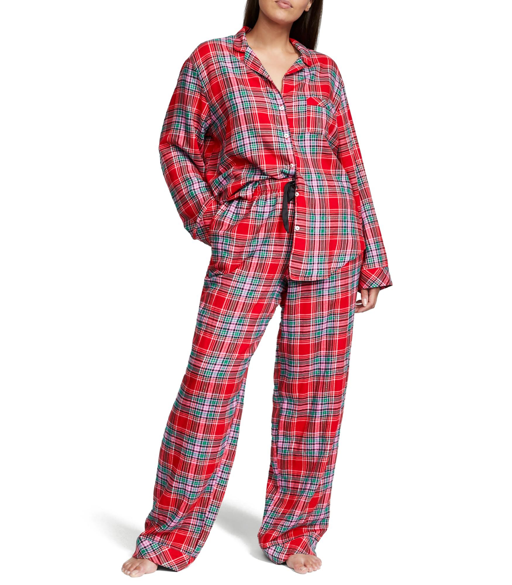 Women's scotch discount plaid flannel pajamas