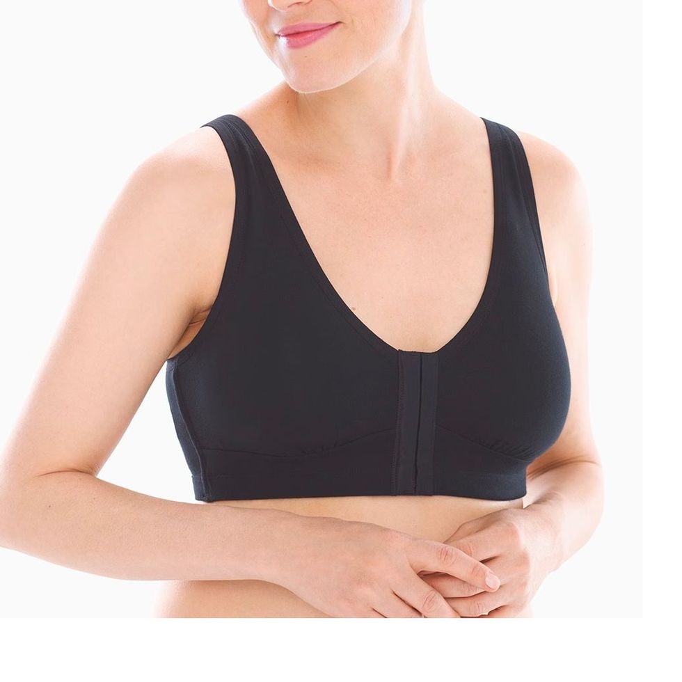 Women's Plus Size Bras Post-Surgery Front Closure Brassiere Sports Bra  V-Neck Lift Up Bralette Beauty Back Smooth Bra