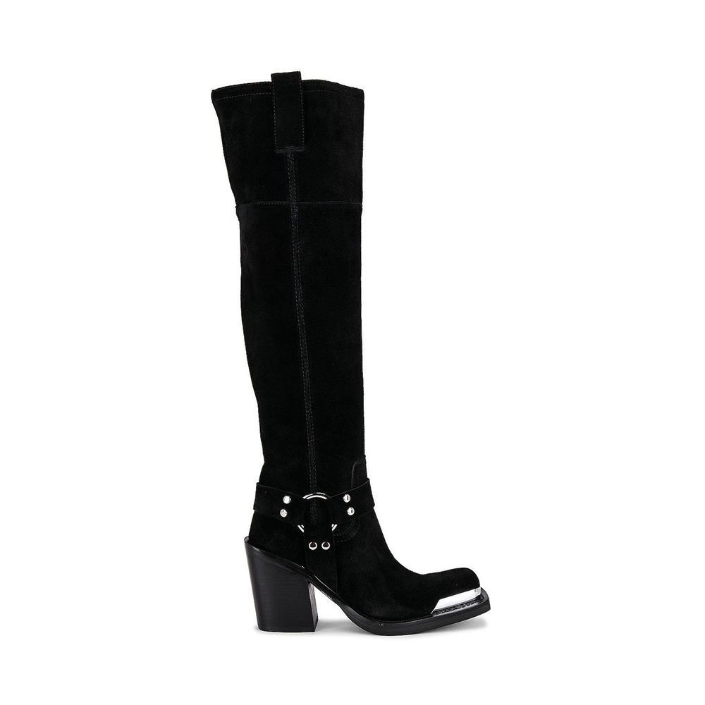 Over the 2024 knee studded boots