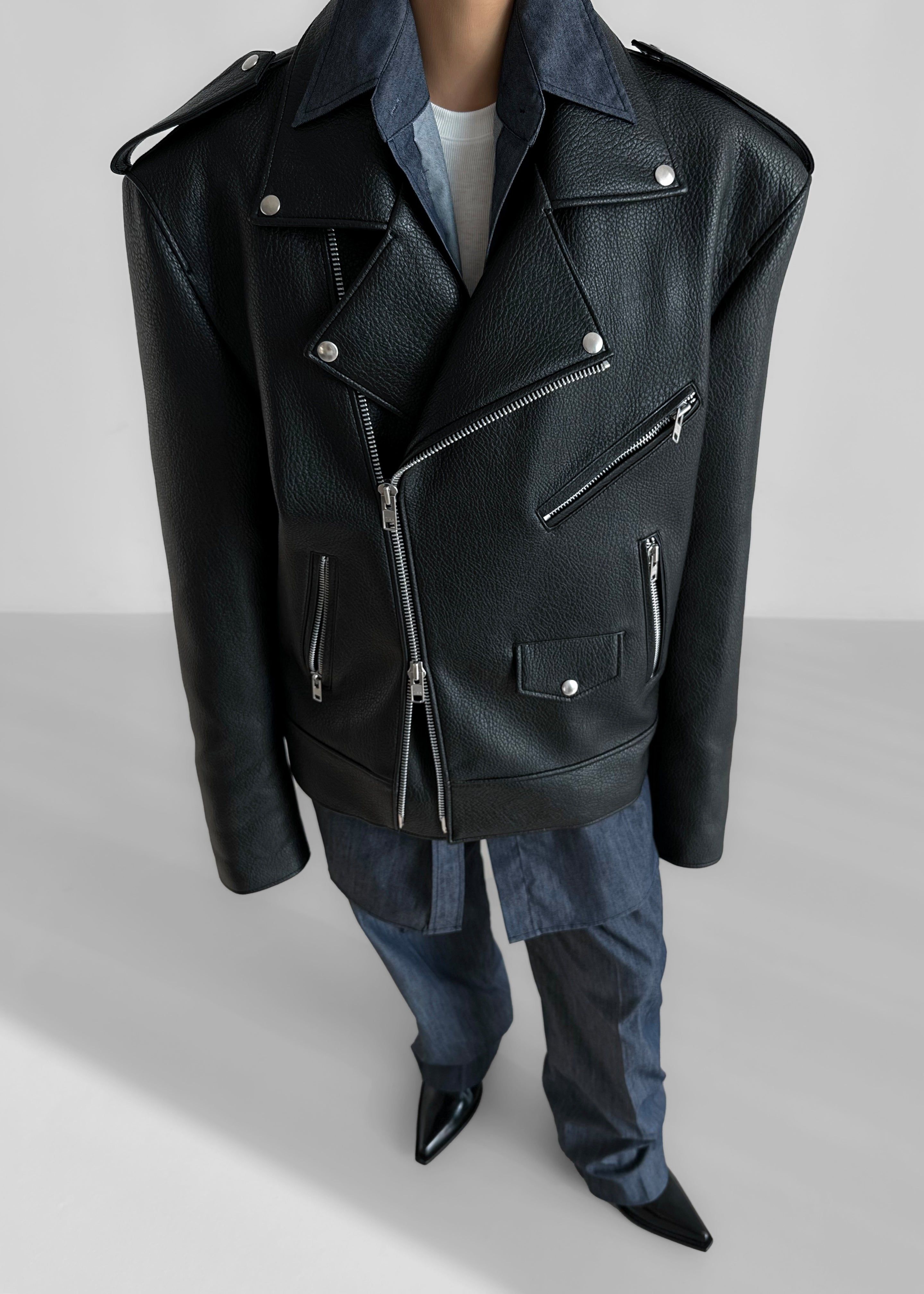 Oversized motorcycle outlet jacket