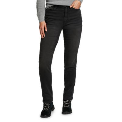 Women's fleece lined hot sale jeans petite