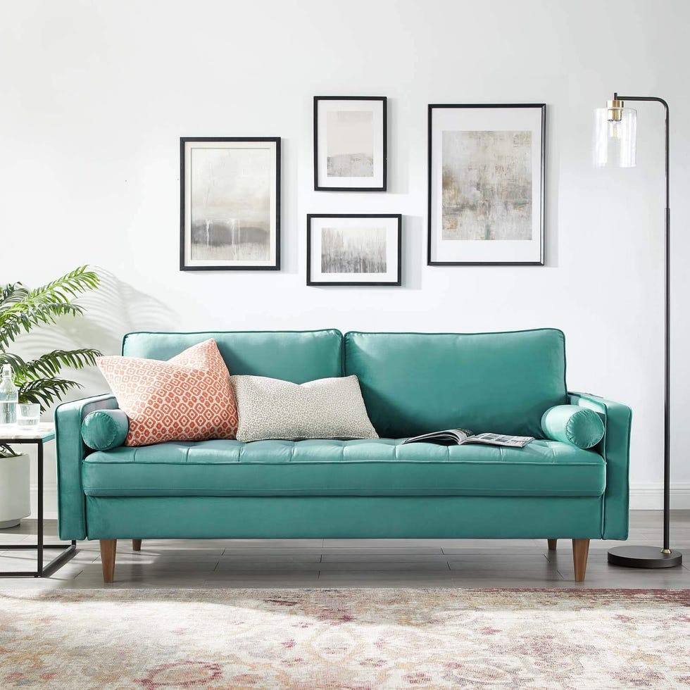 Valour Velvet Tufted Sofa