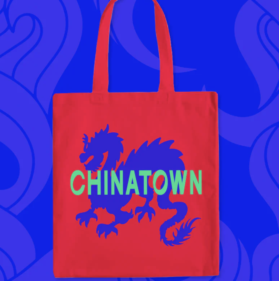 Chinatown Dragon Tote Bag