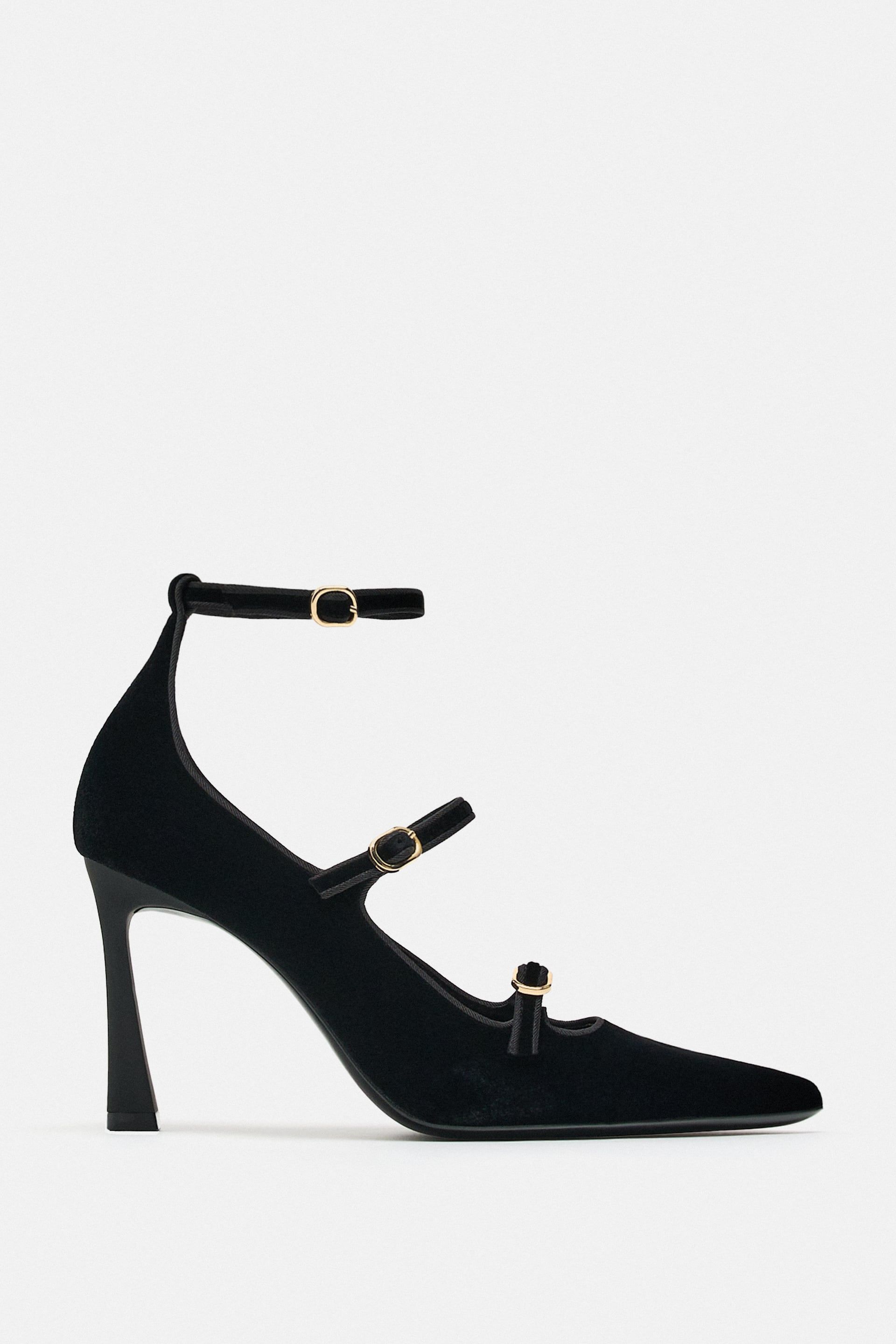 Tacones negros online zara