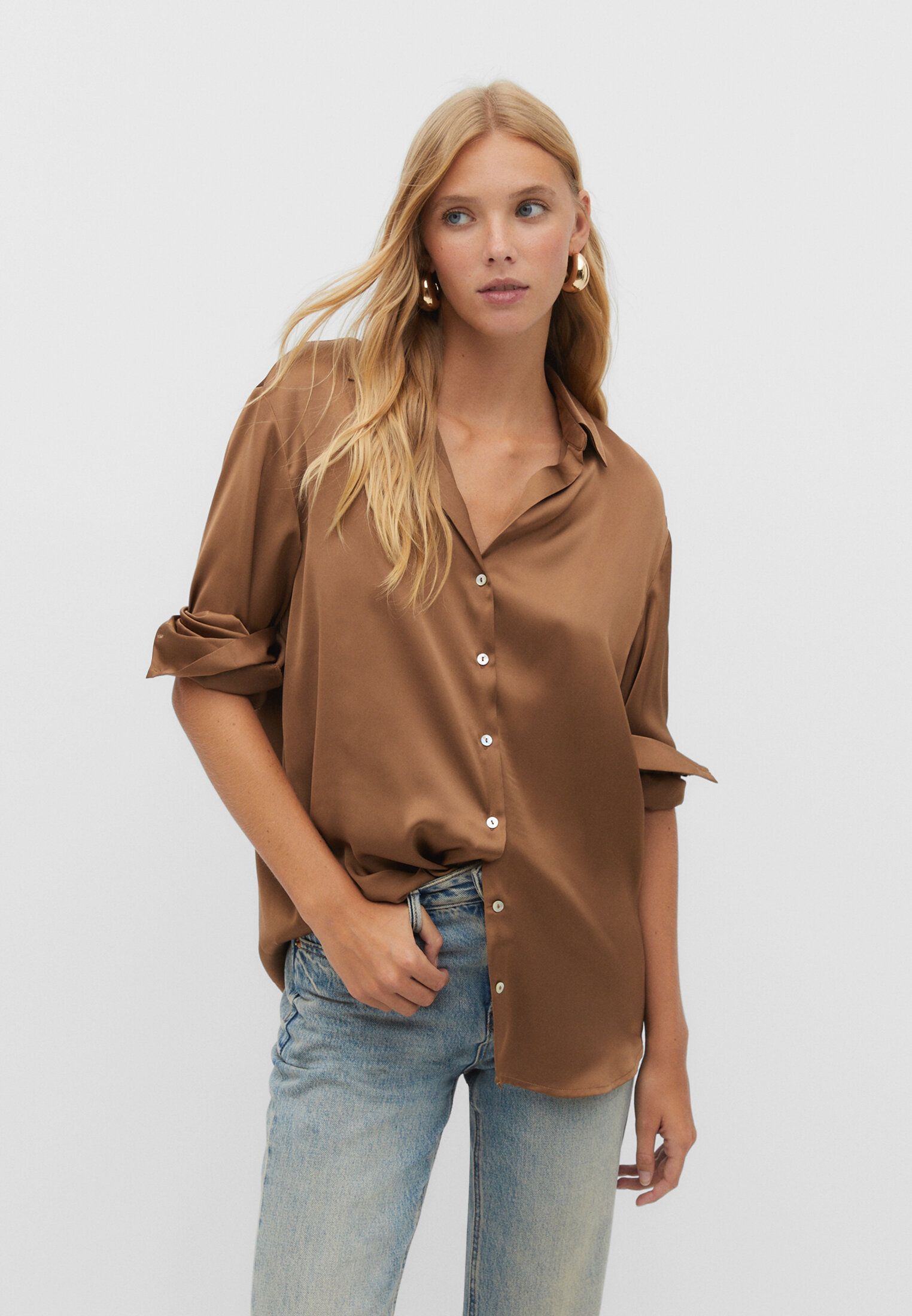 Camisa lazo outlet cuello stradivarius