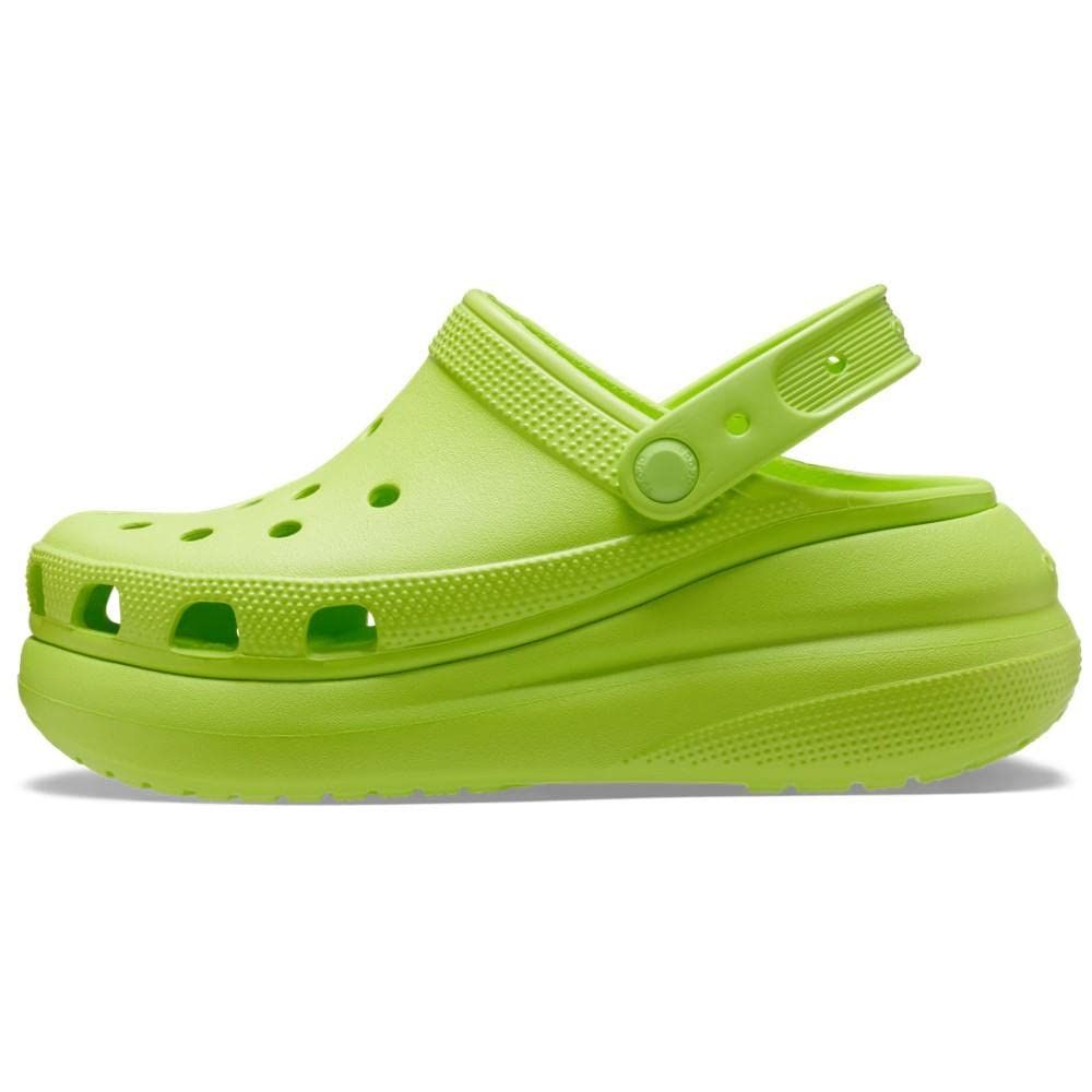 Neon green platform discount crocs