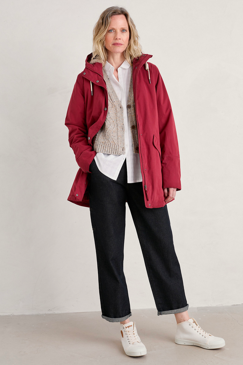 Cotton Rich Waterproof Hooded Raincoat, £150