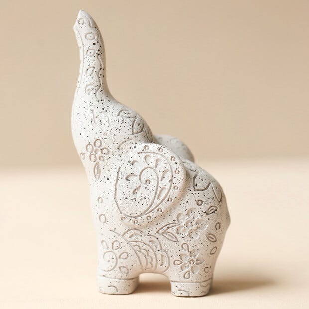 Lisa Angel Speckled Ceramic Elephant Ring Holder