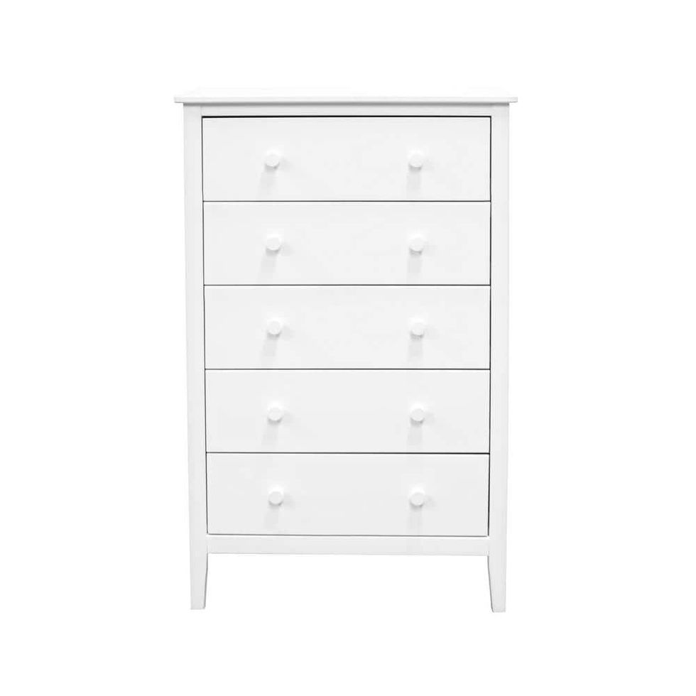 Easy Pieces 5-Drawer Solid Wood Chest of Drawers