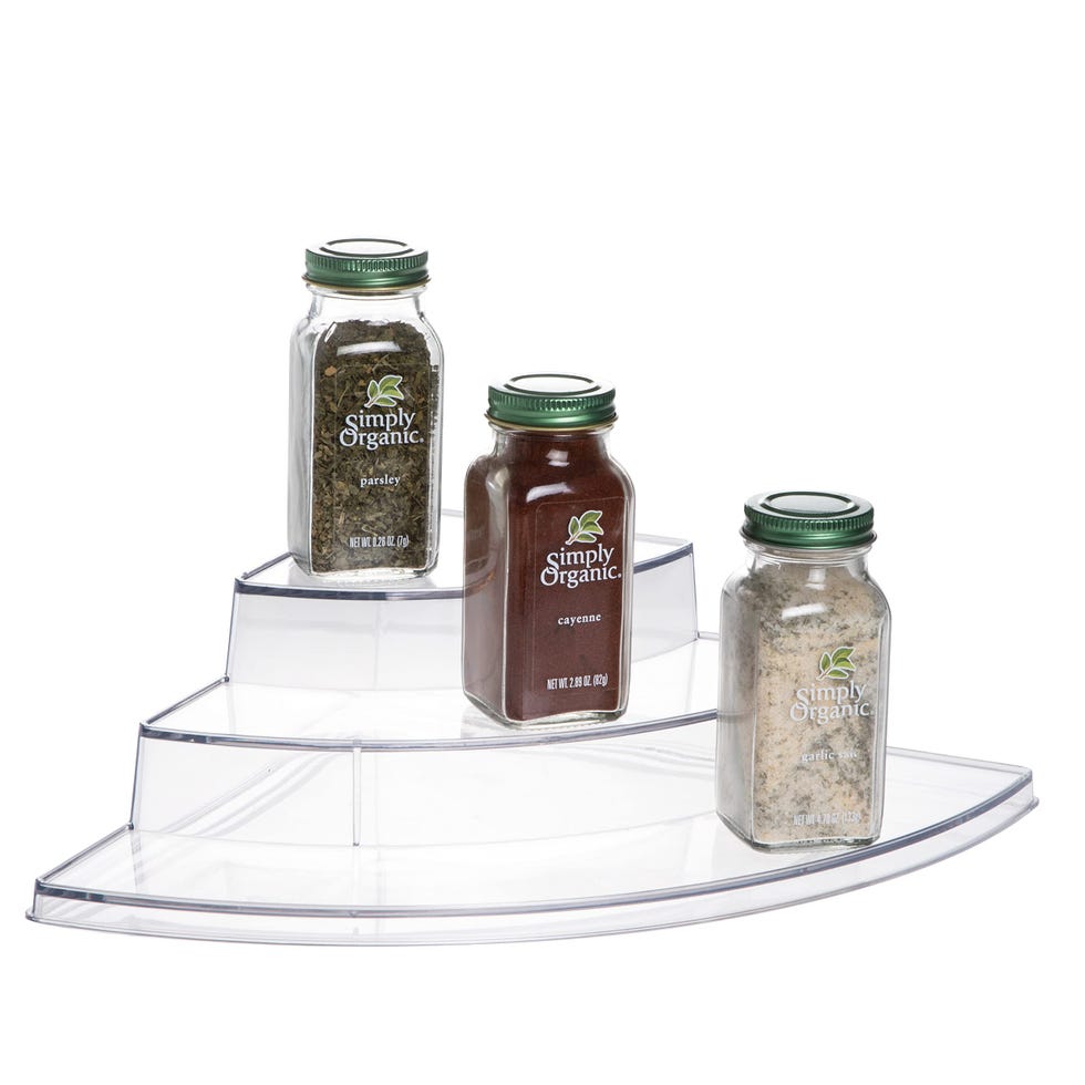 Utilize Corners With This Acrylic Spice Rack