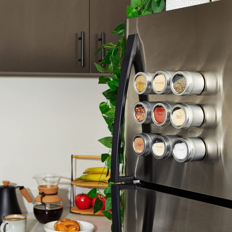 Stick Magnetic Spice Containers to Your Fridge
