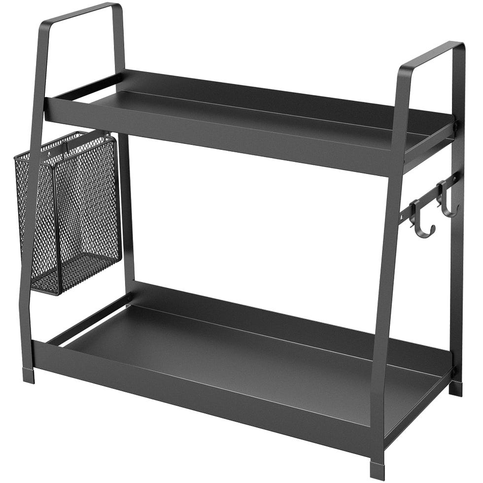Maximize Storage With a Two-Tier Metal Kitchen Organizer