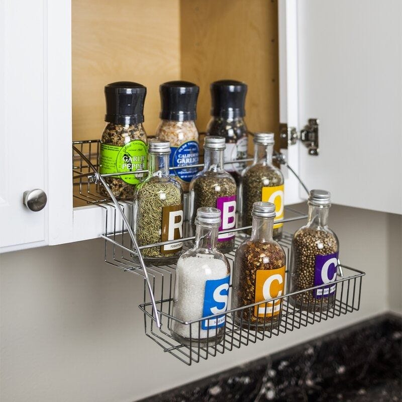 Install a Drop-Down Spice Rack