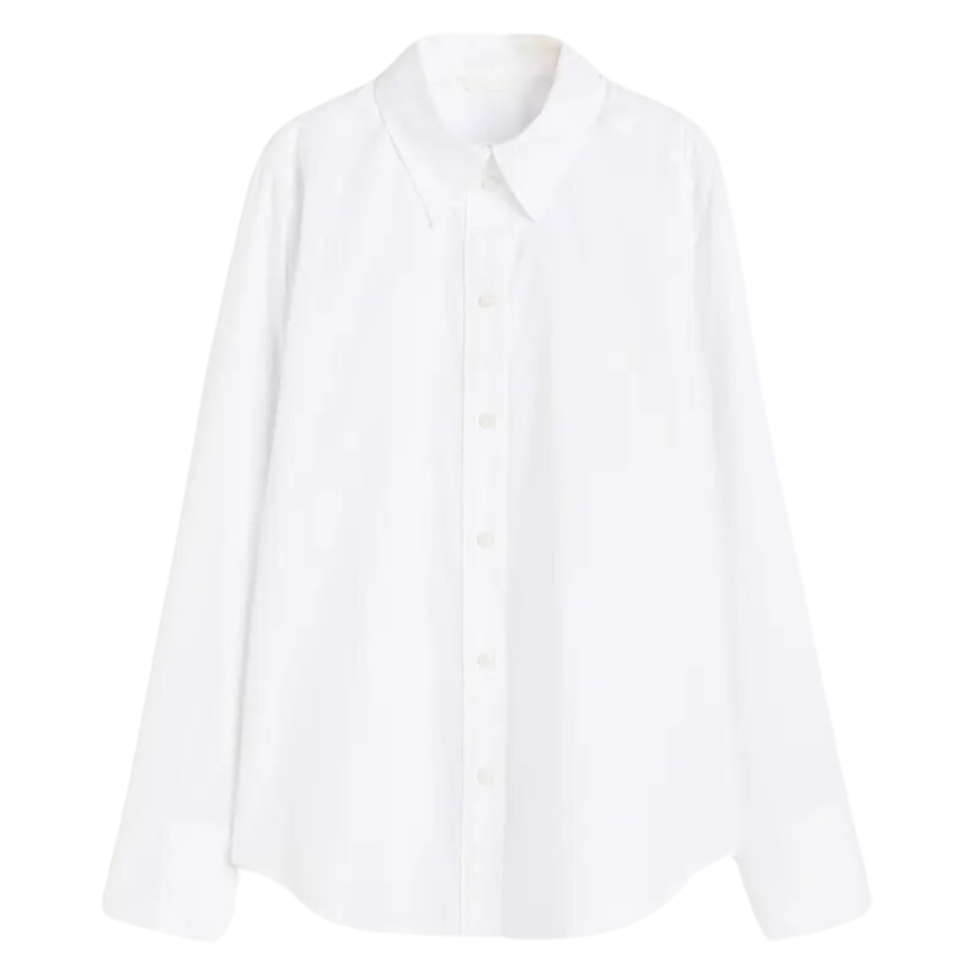 H&M katoenen overhemdblouse