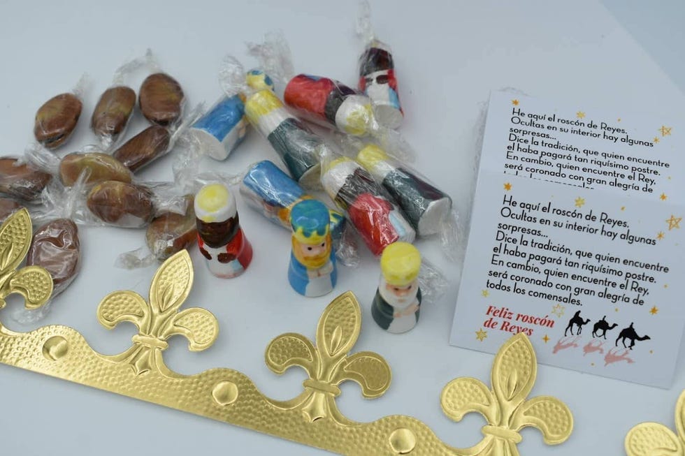 Kit Roscón: figuras, haba y corona
