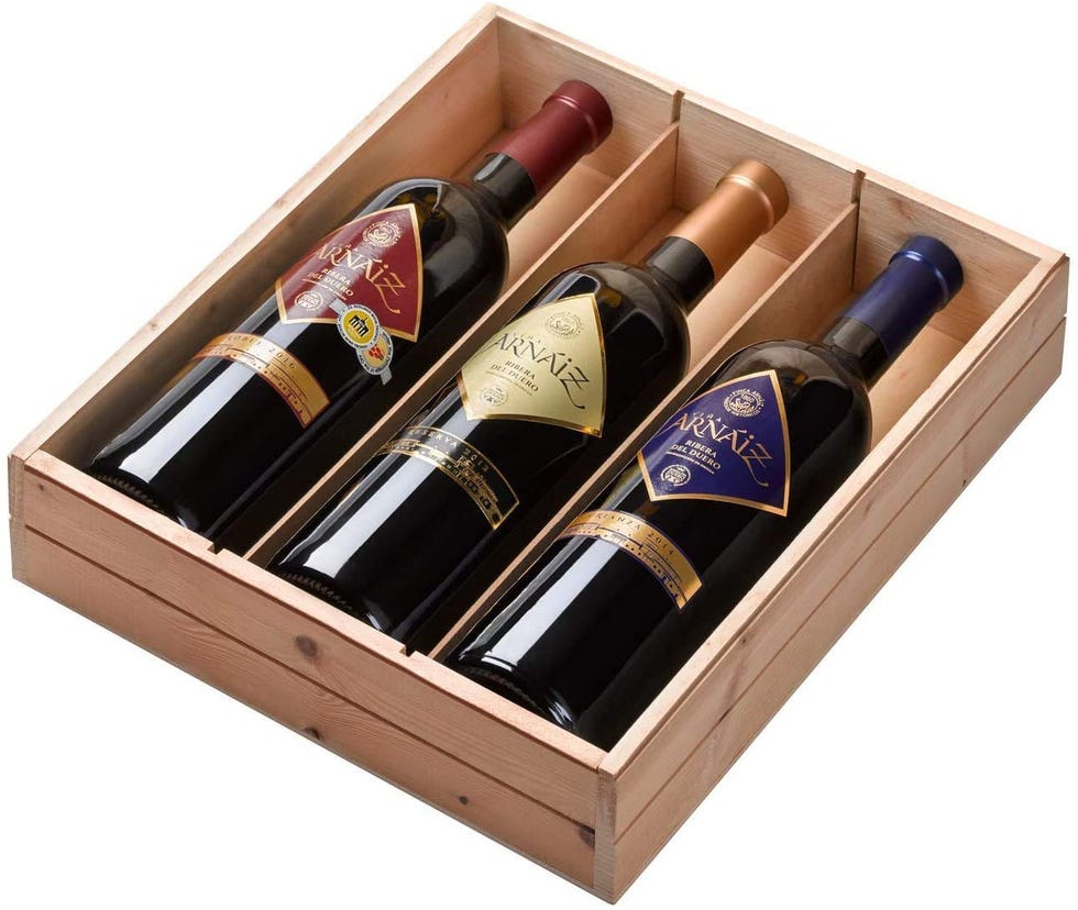 Estuche de 3 botellas de vino
